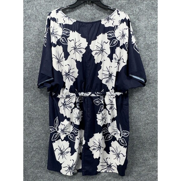 Flnn Fashion Vogue Top Womens Size XL‎ Shirt Short Sleeve Tie Waist Boat Neck - Picture 7 of 9